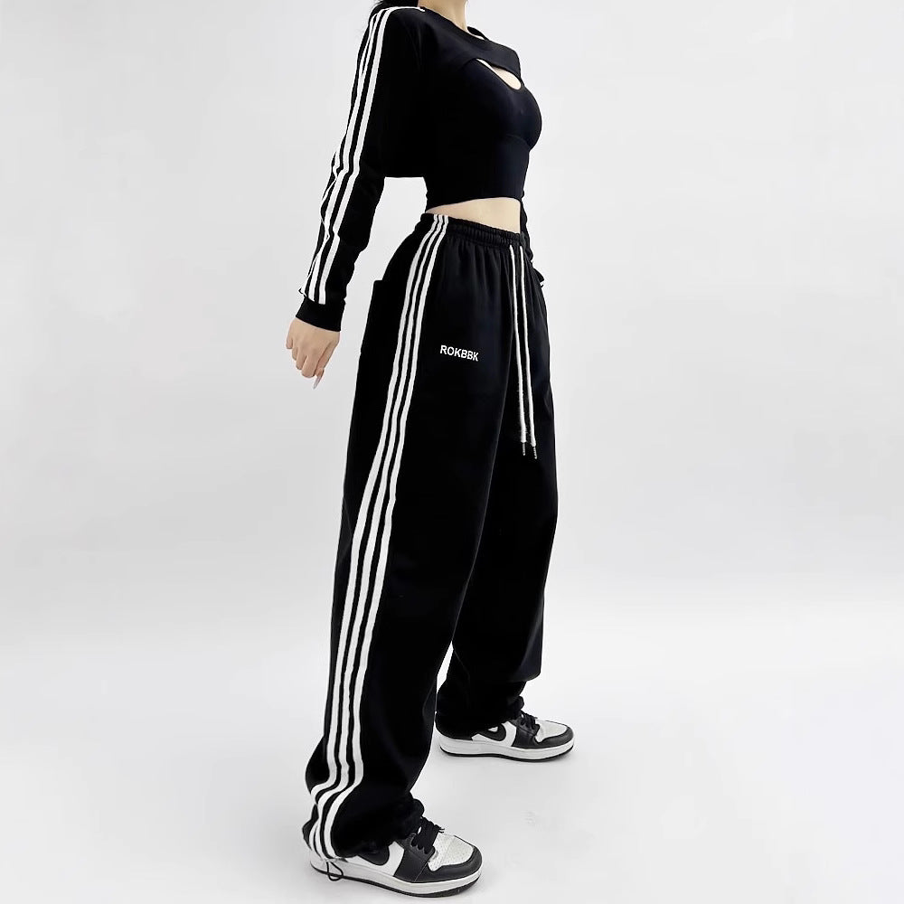 Athletic Wide-leg Sweatpants For Women