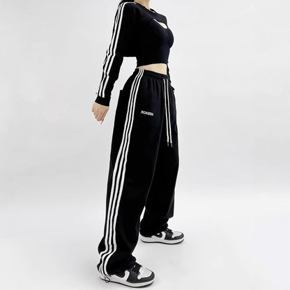 Athletic Wide-leg Sweatpants For Women