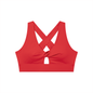 Women's Twist Front V-Neck Sports Bra