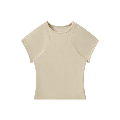 Women's Slim Fit Paneling T-Shirt 260GSM