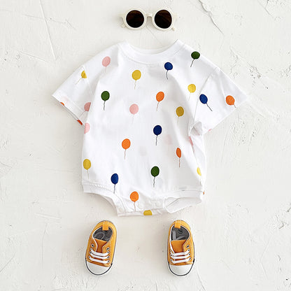 Baby Dot Balloon Printed Jumpsuit