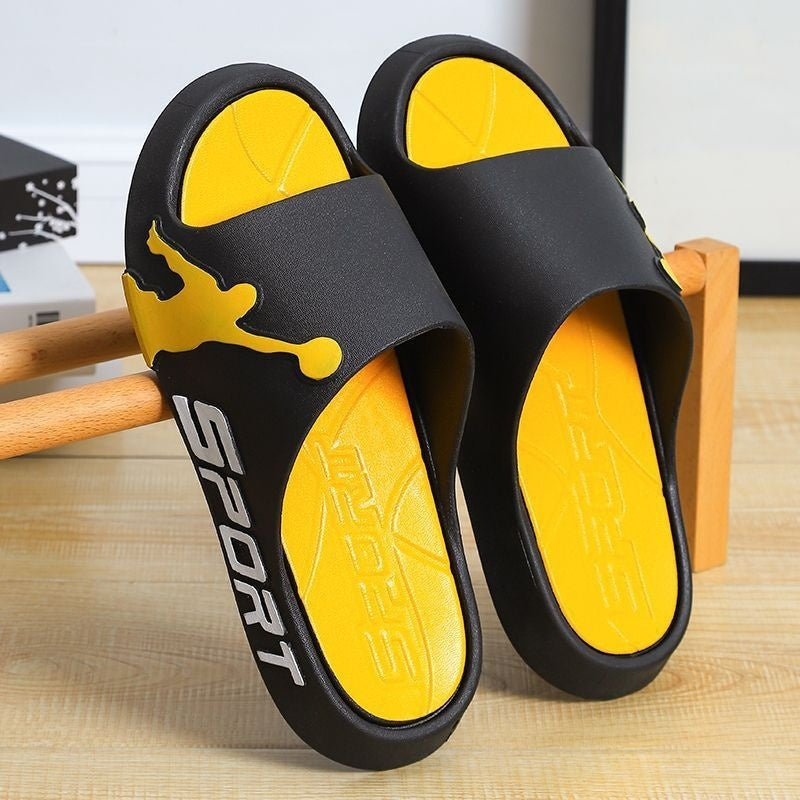 Men's Thick-soled Basketball Fashion Slippers