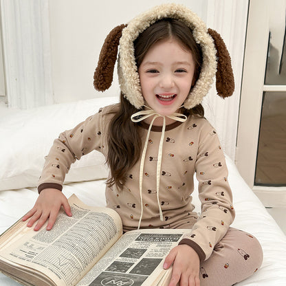 Children's Cartoon Fleece Pyjamas
