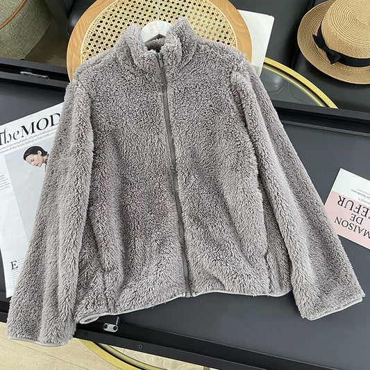 Women's Long Fleece full zip Cardigan