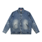 Vintage Wash Zip Up Denim Jacket