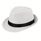 Vintage Trilby Gangster Straw Hats