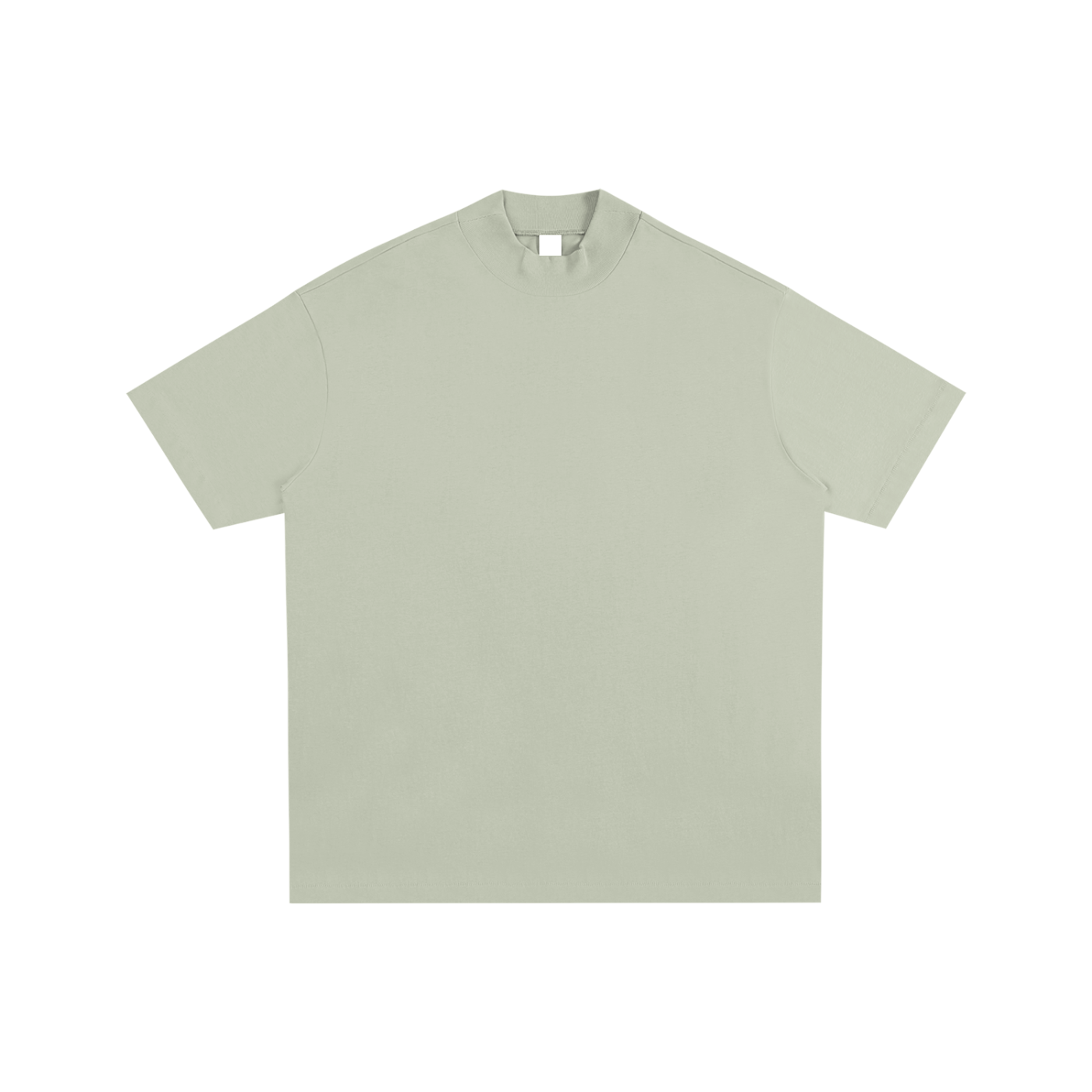 Essential Cotton T-Shirt mock neck