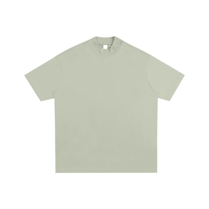 Essential Cotton T-Shirt mock neck
