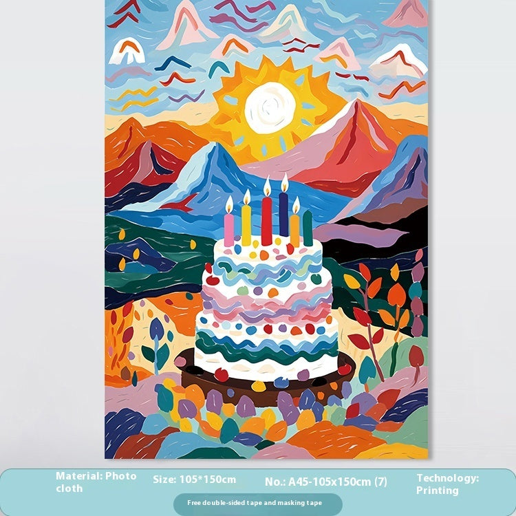 Birthday Party Layout Background Wall