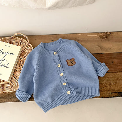 Babies Long Sleeve Knitted Cardigan