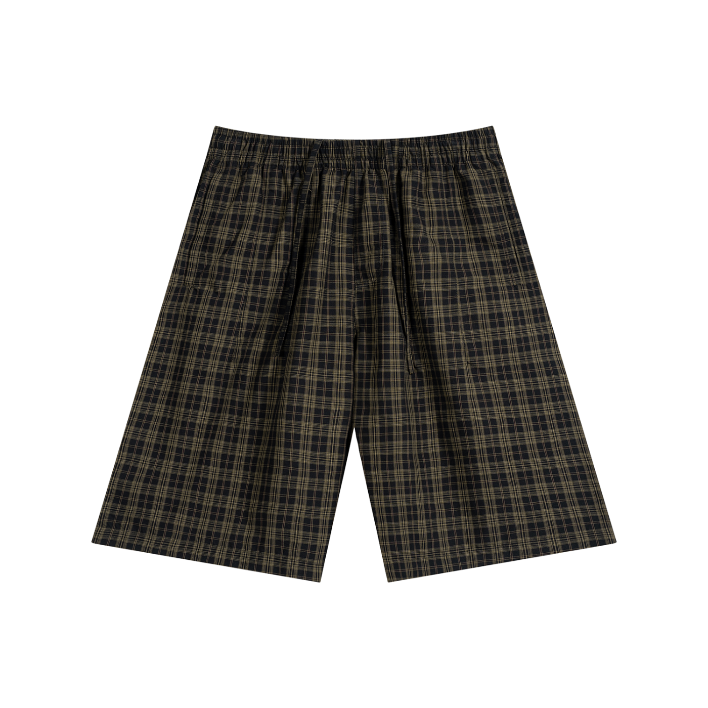 Unisex Plaid Wide Leg Shorts 130GSM