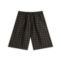 Unisex Plaid Wide Leg Shorts 130GSM
