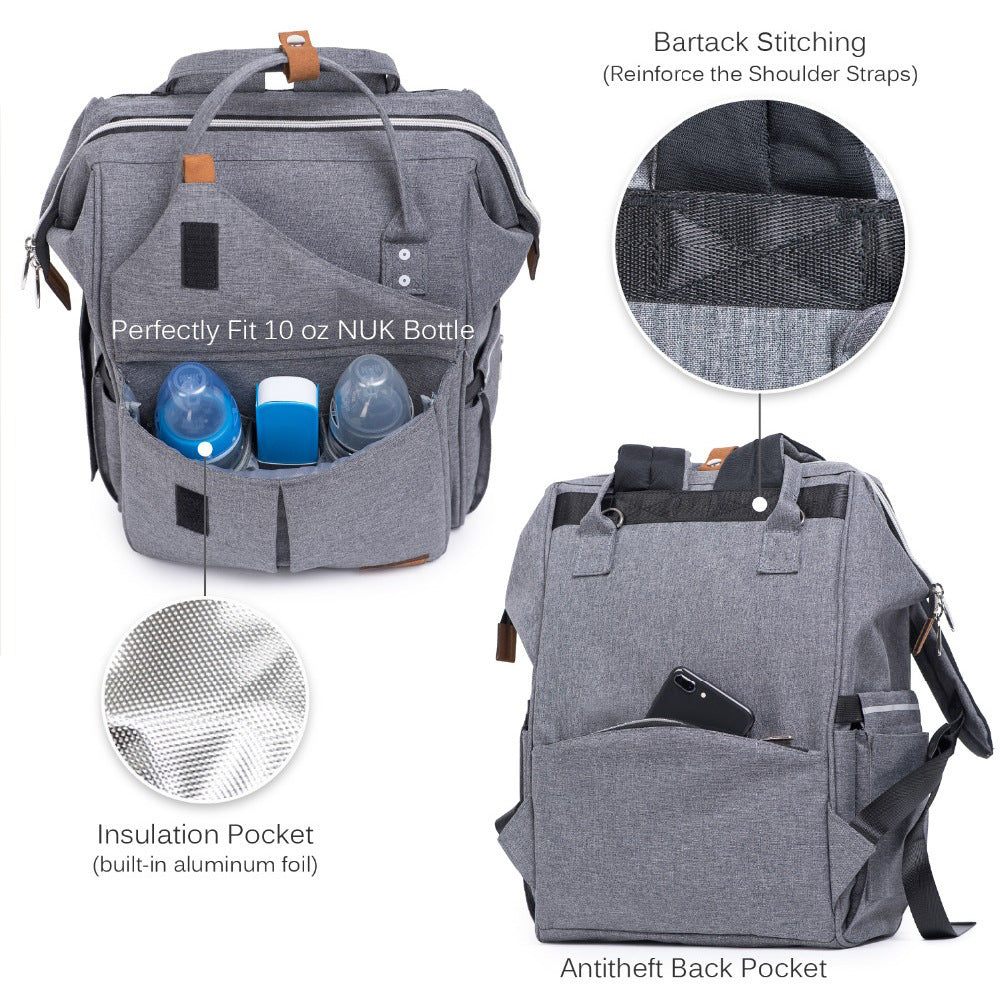Waterproof Multifunctional Backpack - Baby Diaper Bag