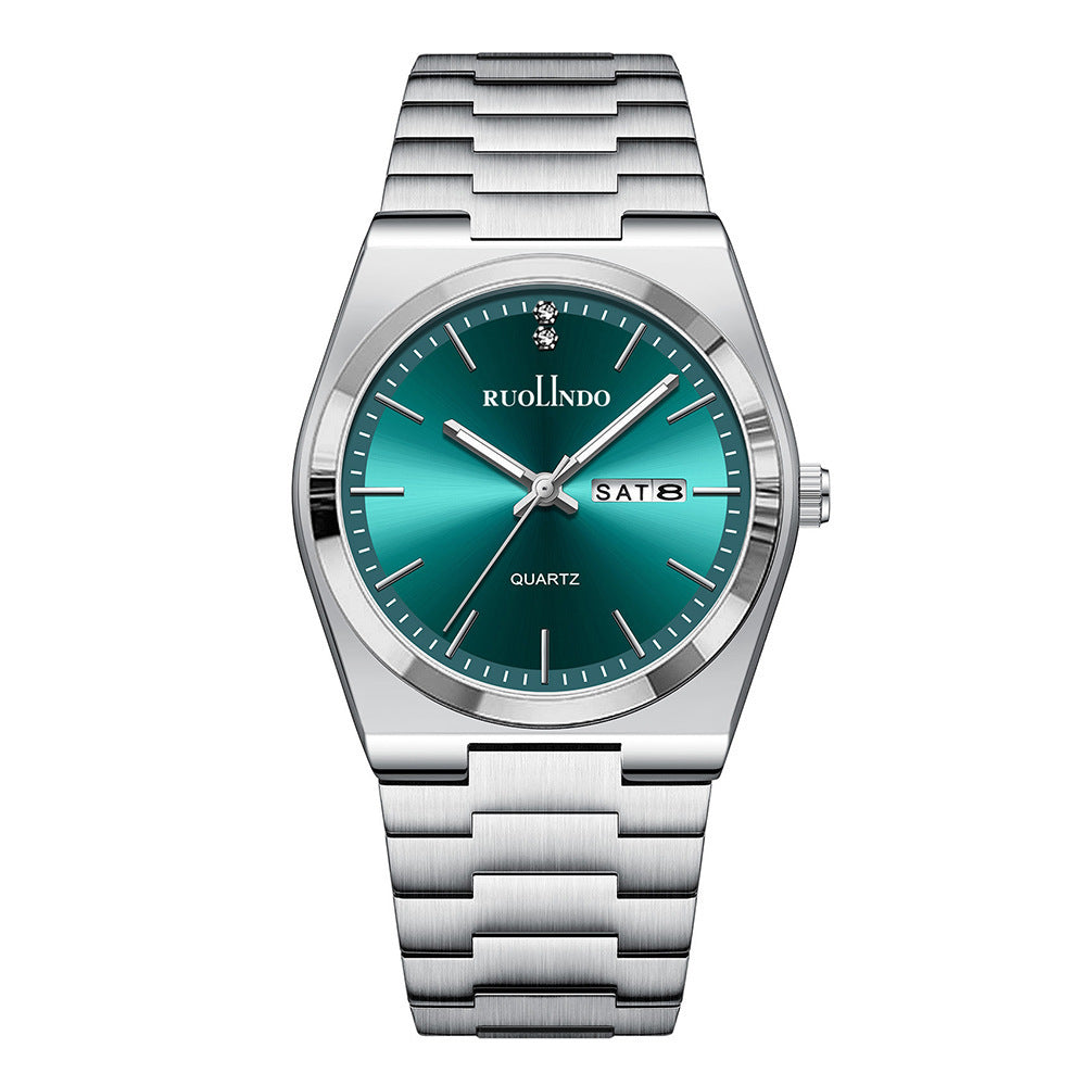 RUOLINDO Stainless Steel Luminous Men's Watch