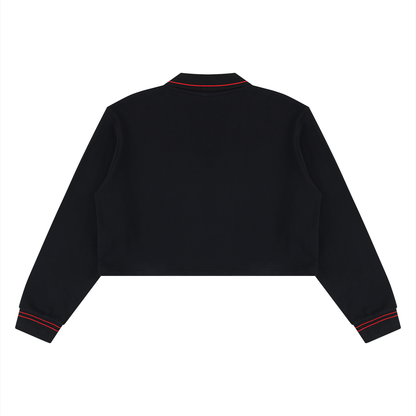 Women's Crop Collared Sweatshirt 410GSM