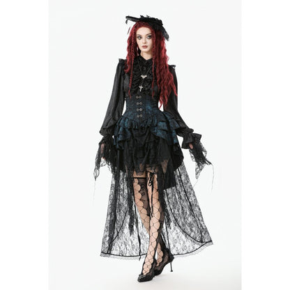 Dark in Love Sabina High-Low Sheer Lace Skirt