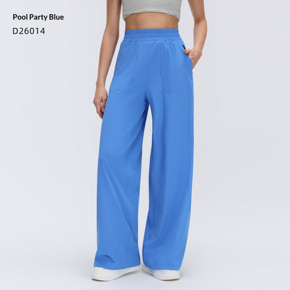 Drawstring Casual Wide-leg Pants