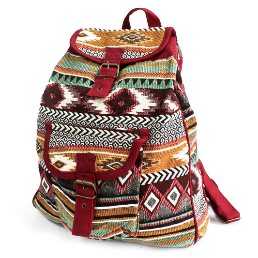JNS-02 - Sac jacquard - Sac à dos chocolat