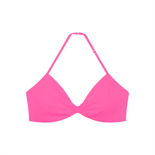 Women’s Ruched Halter-Neck Sports Bra