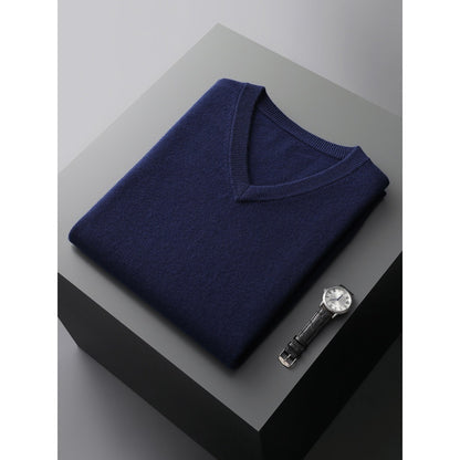 V-Neck Sleeveless Knitted Wool Sweater