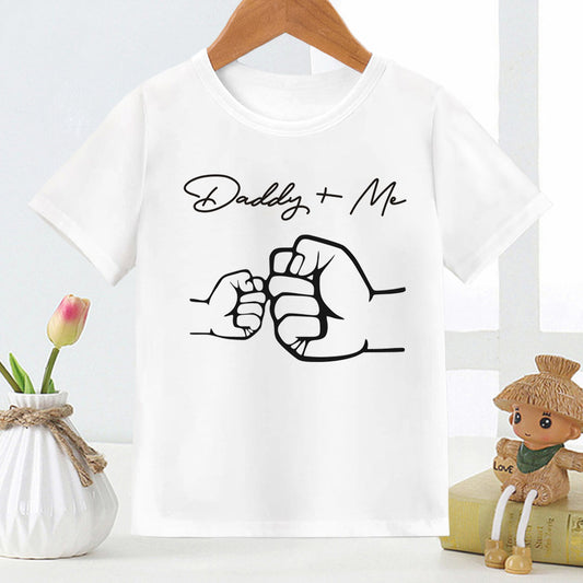 Kids Monogram Print Short Sleeve