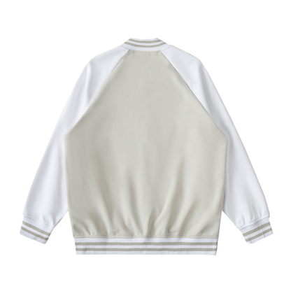 Waran Two Tone Raglan Sleeve Varsity Jacket