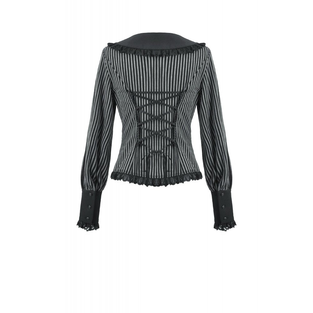 Chemise Gothique Col Peter Pan Dentelle Dark in Love