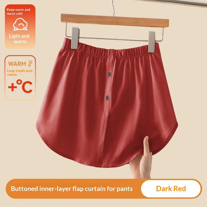 Buttock-Blocking Skirt Womens Spring New Pure Cotton Layered Bottom-Hiding Skirt