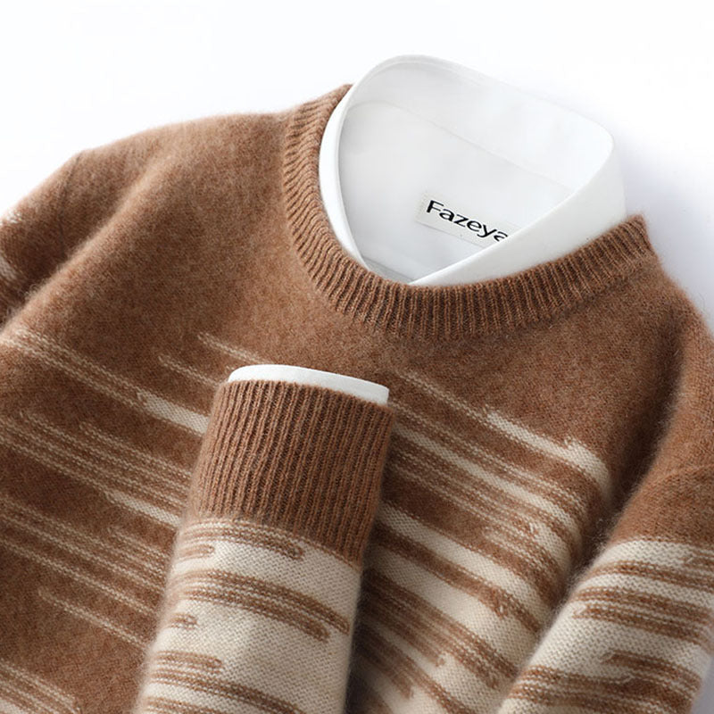 Mens Cashmere Sweater Pure Wool