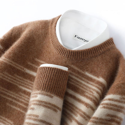 Mens Cashmere Sweater Pure Wool