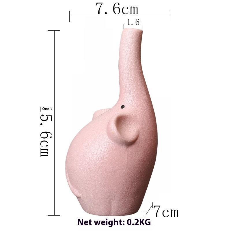 Cartoon Ceramic Vase For Dried Flowers Creative Holder