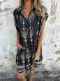 Womens Lapel Sleeveless Shirt Dress With Button