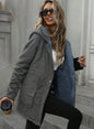 Aveloria Loose Casual Versatile Hooded Zip-Up jacket