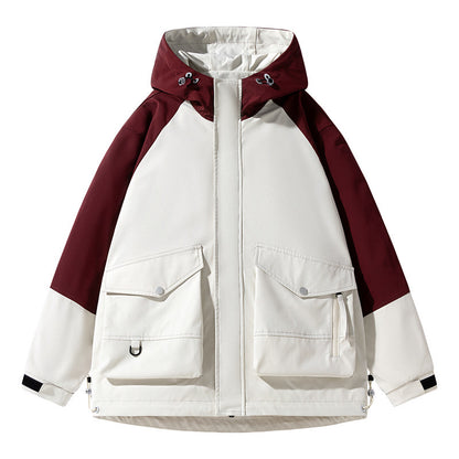 Mens Multi-color Coat Functional Shell Jacket