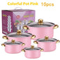 Stainless Steel Colorful 10-piece Set