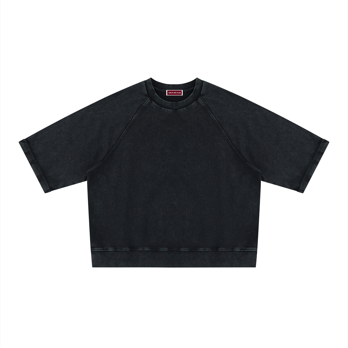 Unisex Vintage Wash Boxy Short Sleeve Sweatshirt