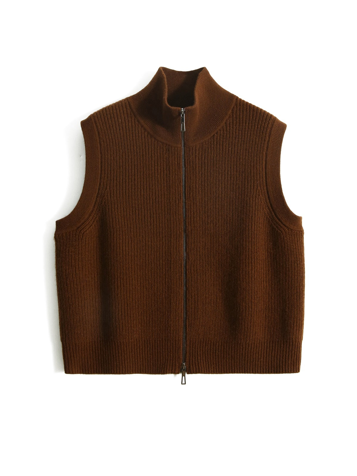 Women's Loose-Knit Wool Cardigan Vest