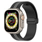 Magnetic Buckle Striped Two-tone