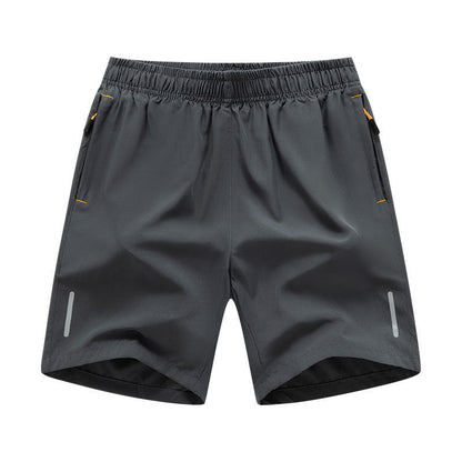 Shorts de sport et de loisirs amples pour hommes grandes tailles, en soie glacée