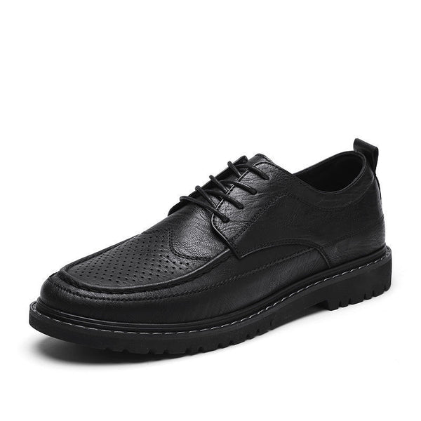 Chaussures en cuir respirantes pour hommes