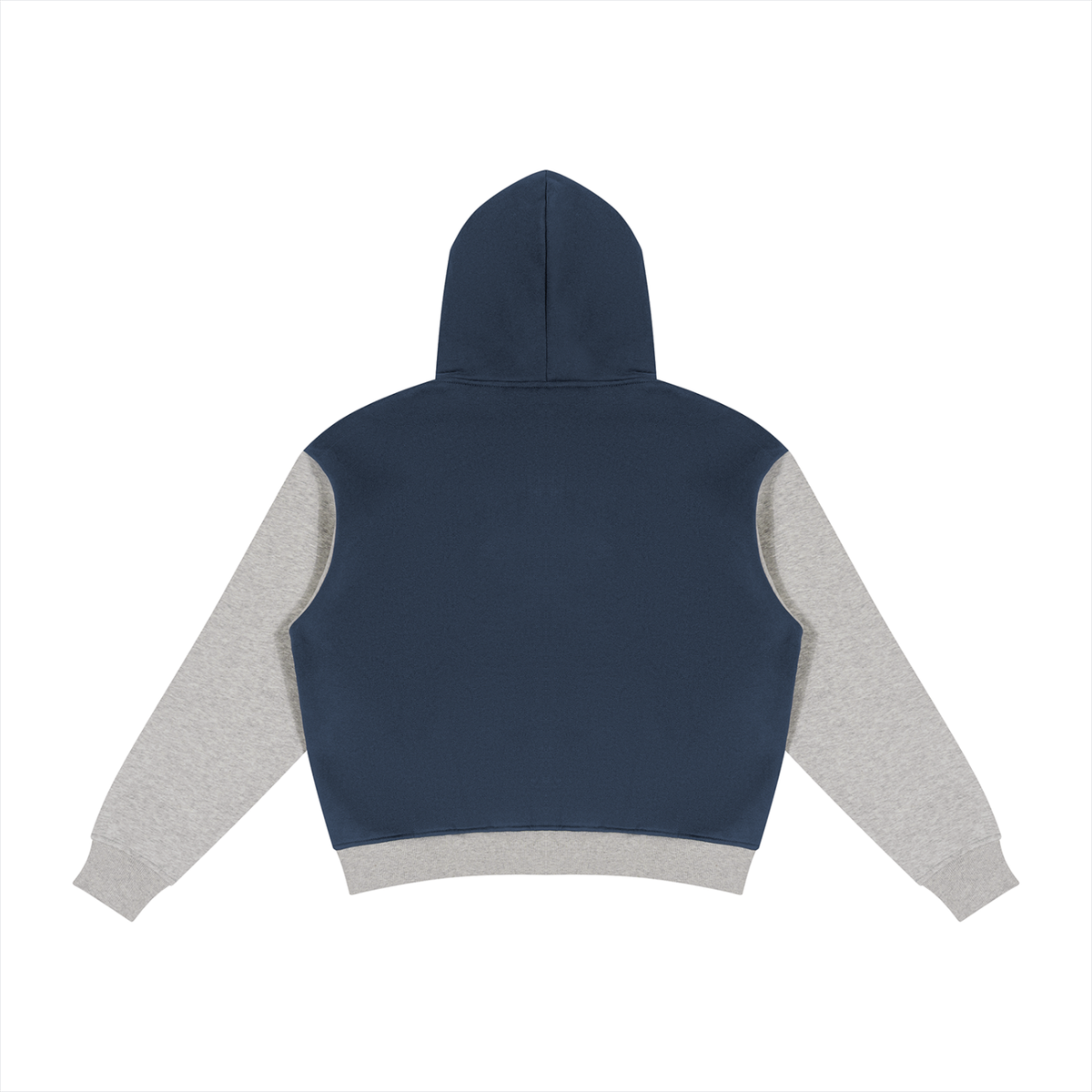 Unisex Color Block Fleece Full Zip Hoodie