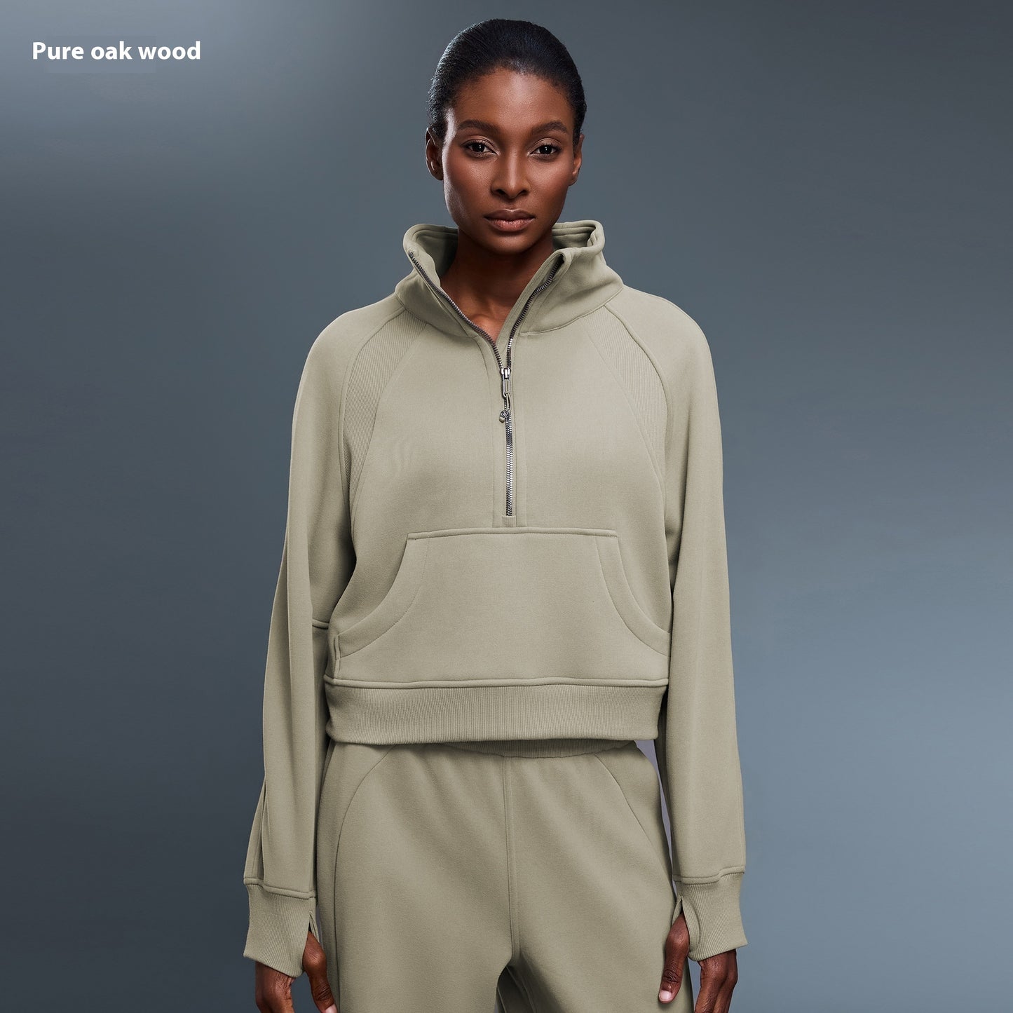 Sports Sweater Women's Turtleneck Pullover Jacket