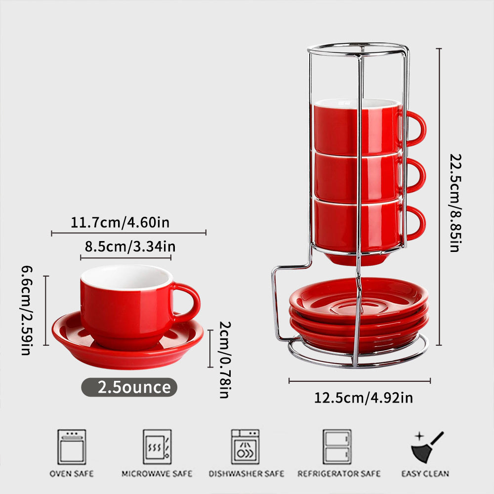 Ceramic Stackable Espresso Cup