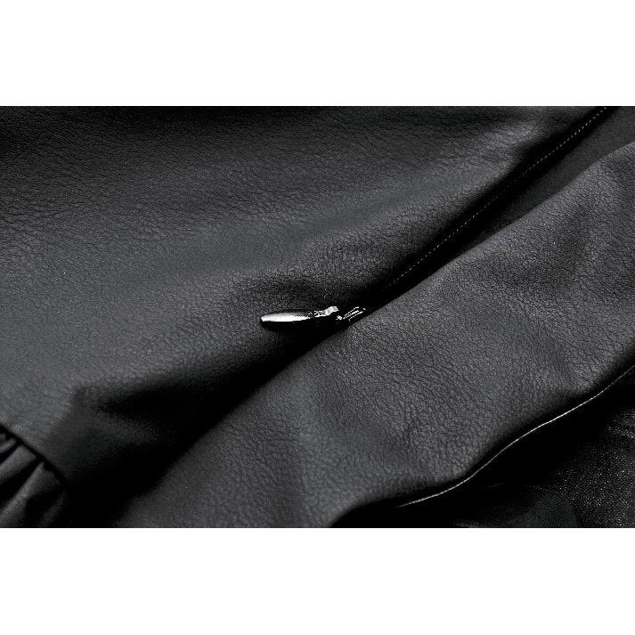 Jupe-Corset Superposée en Mesh et Similicuir Draven Dark in Love