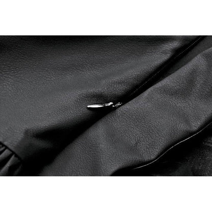 Jupe-Corset Superposée en Mesh et Similicuir Draven Dark in Love
