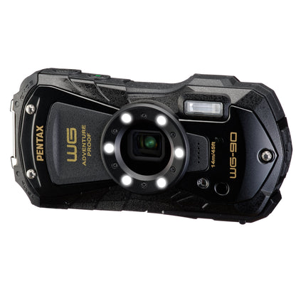 Pentax WG-90 16MP 5x Zoom Tough Compact Camera - Black