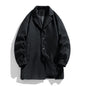 Men's Loose Mid-length Woolen Trench Coat