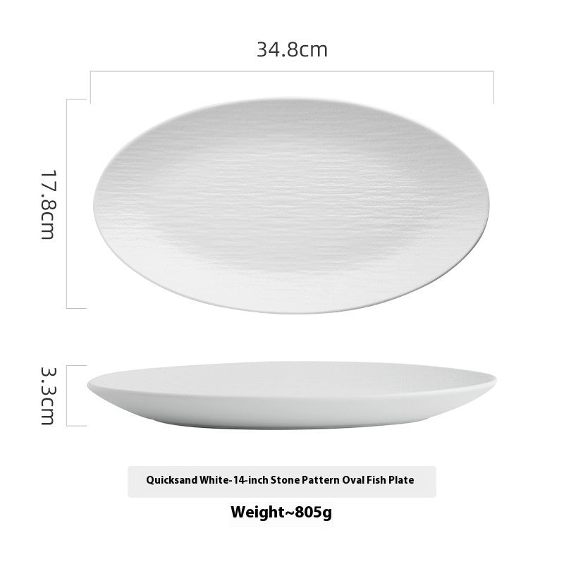 Ceramic Oval Dish plate
