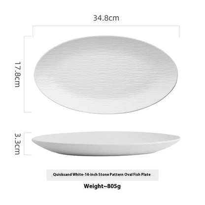 Ceramic Oval Dish plate