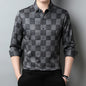 Men's Lapel Long Shirt
